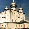 Novgorod district. Veliky Novgorod. Khutynsky Monastery. Transfiguration Church. XIV
