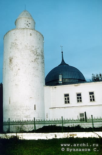 Kasimovsky district. Kasimov. Mosque and minaret. XVIII and  XV