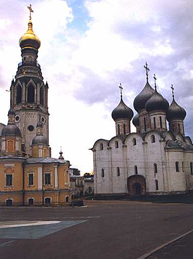 Vologda. Sobornaya (Churches) Square.
