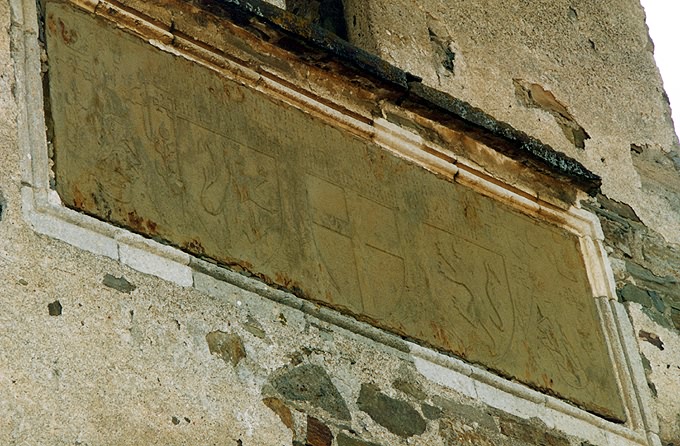 Sudak district. Sudak. Genuazskaya (Genoa) Fortress. Foundation slab. Towers of Baldo Guarko. XIV