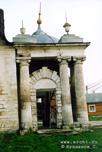 Kasimovsky district. Gusevsky country church-yard. Church of Nicolas. Fragment. XVIII