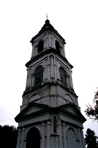 Sobin district. Stavrovo. Bell-tower of Assumption Church. �IX