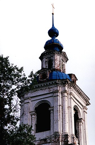 Sobin district. Stavrovo. Bell-tower of Assumption Church. �IX